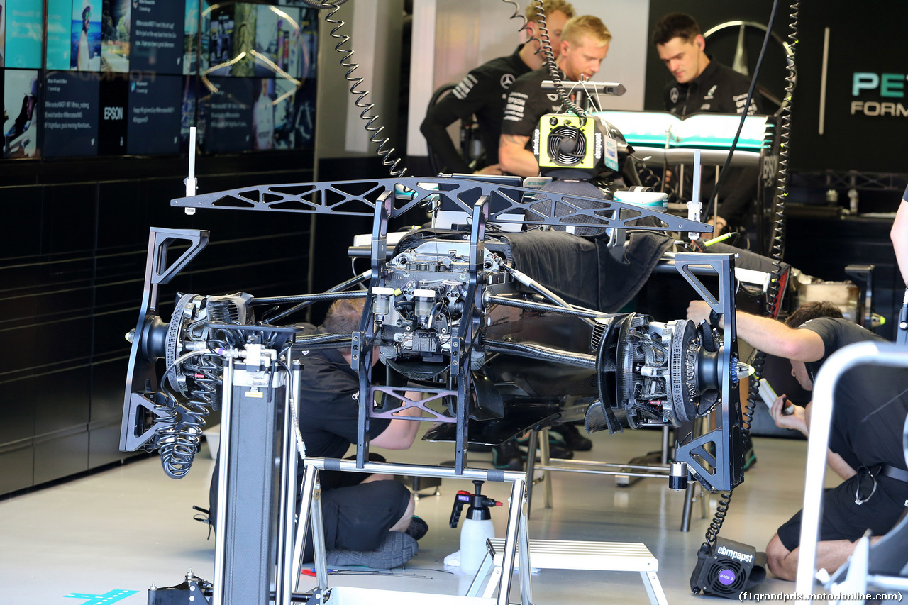 GP SINGAPORE, 15.09.2016 - Mercedes AMG F1 W07 Hybrid, detail