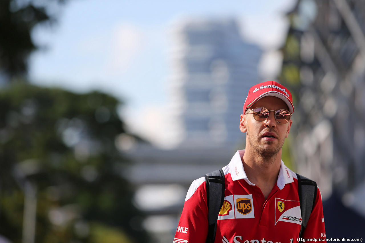 GP SINGAPORE, 15.09.2016 - Sebastian Vettel (GER) Ferrari SF16-H