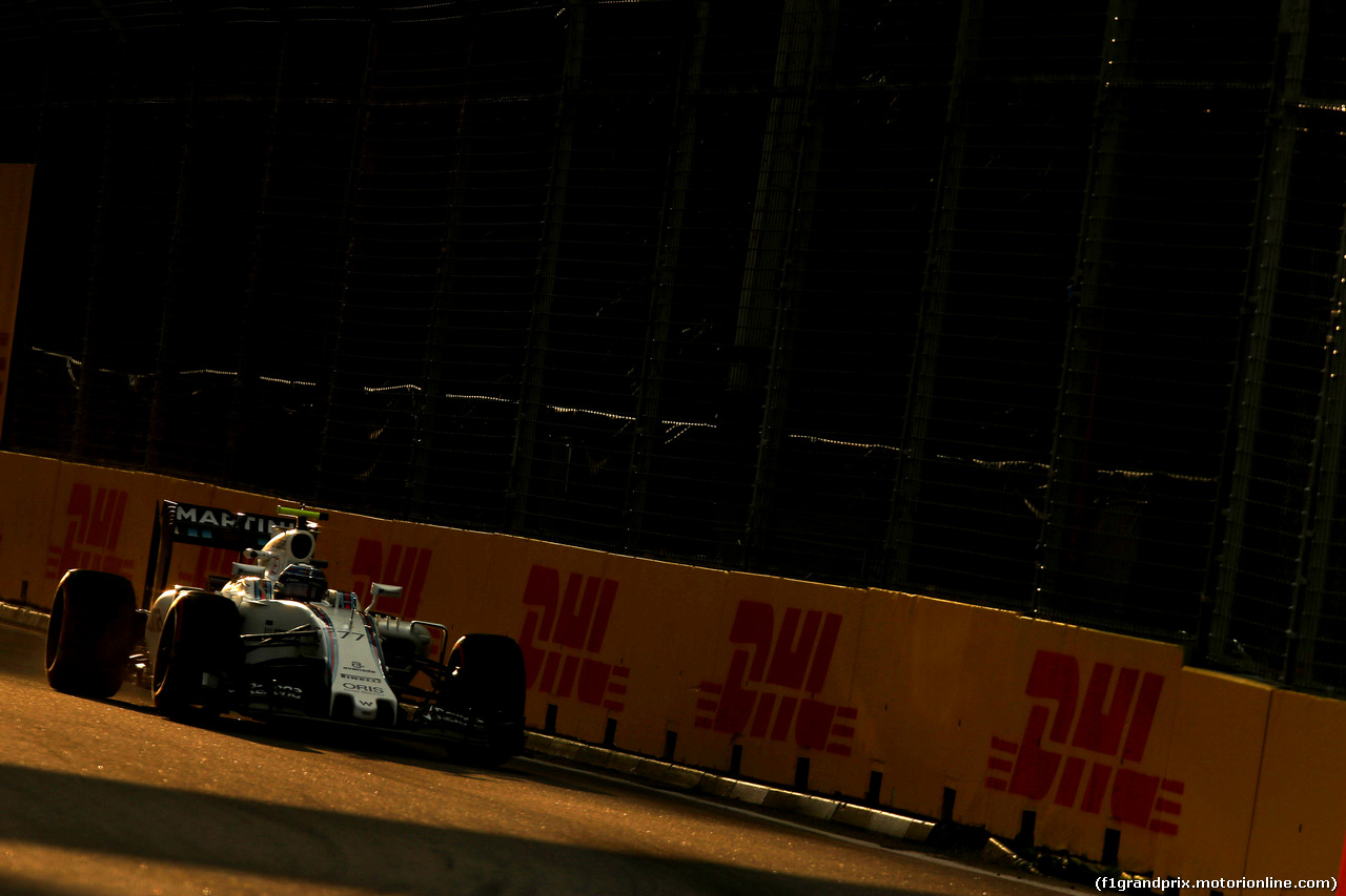 GP SINGAPORE, 16.09.2016 - Prove Libere 1, Valtteri Bottas (FIN) Williams FW38