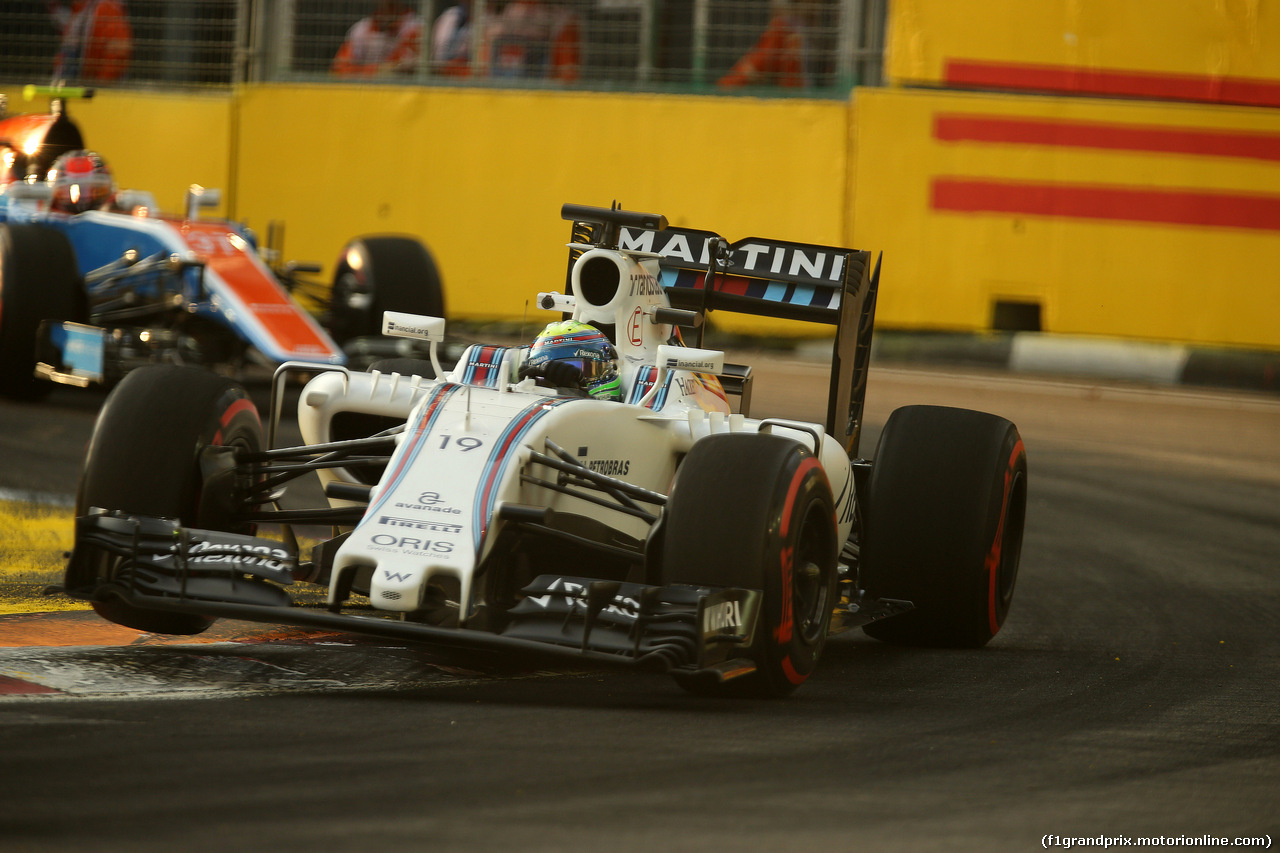 GP SINGAPORE, 16.09.2016 - Prove Libere 1, Felipe Massa (BRA) Williams FW38