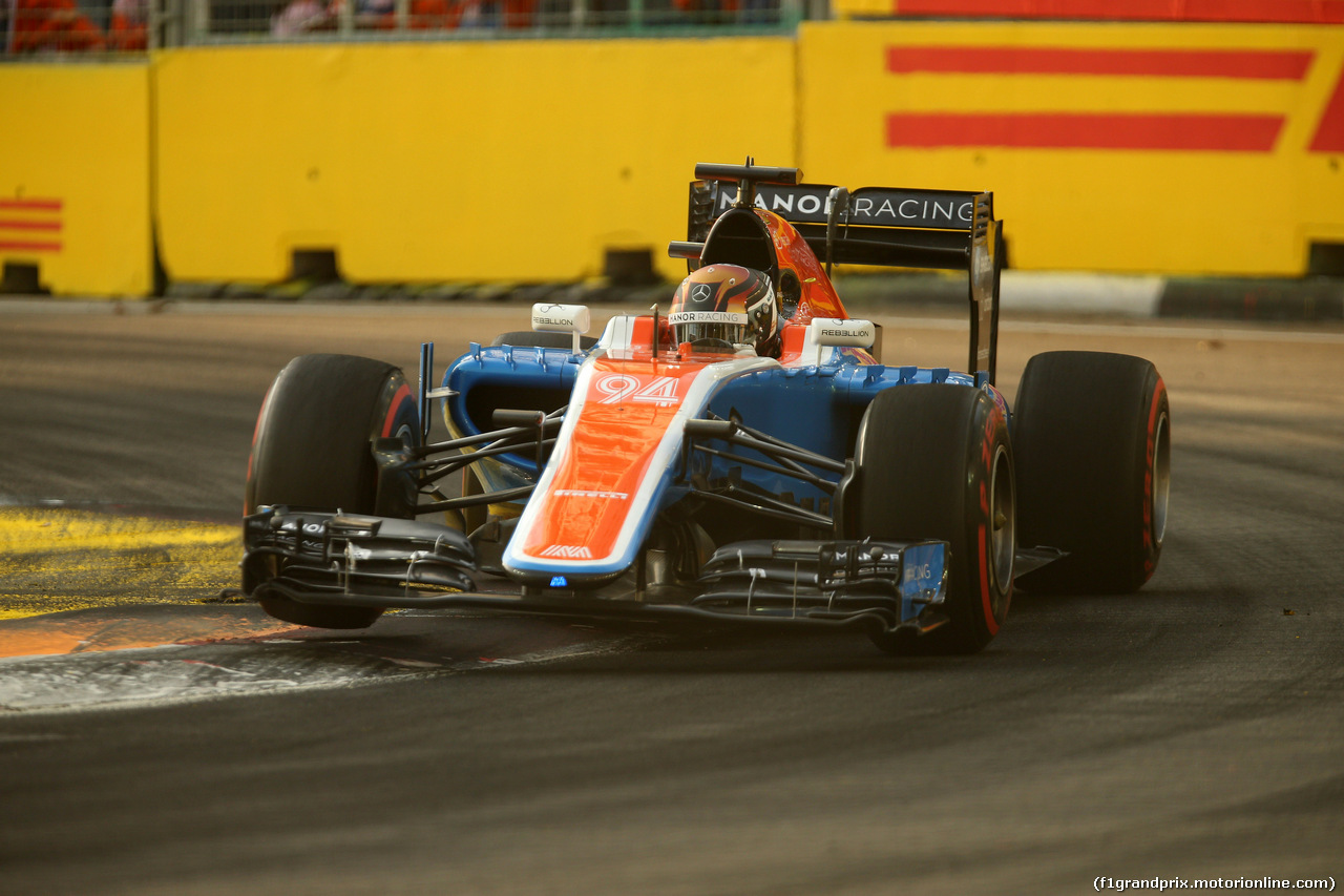 GP SINGAPORE, 16.09.2016 - Prove Libere 1, Pascal Wehrlein (GER) Manor Racing MRT05