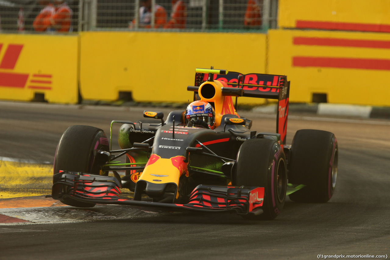 GP SINGAPORE, 16.09.2016 - Prove Libere 1, Max Verstappen (NED) Red Bull Racing RB12