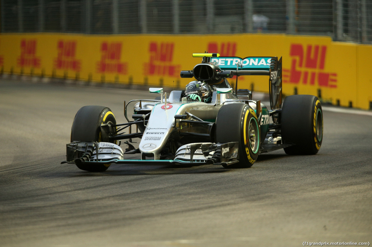 GP SINGAPORE, 16.09.2016 - Prove Libere 1, Nico Rosberg (GER) Mercedes AMG F1 W07 Hybrid