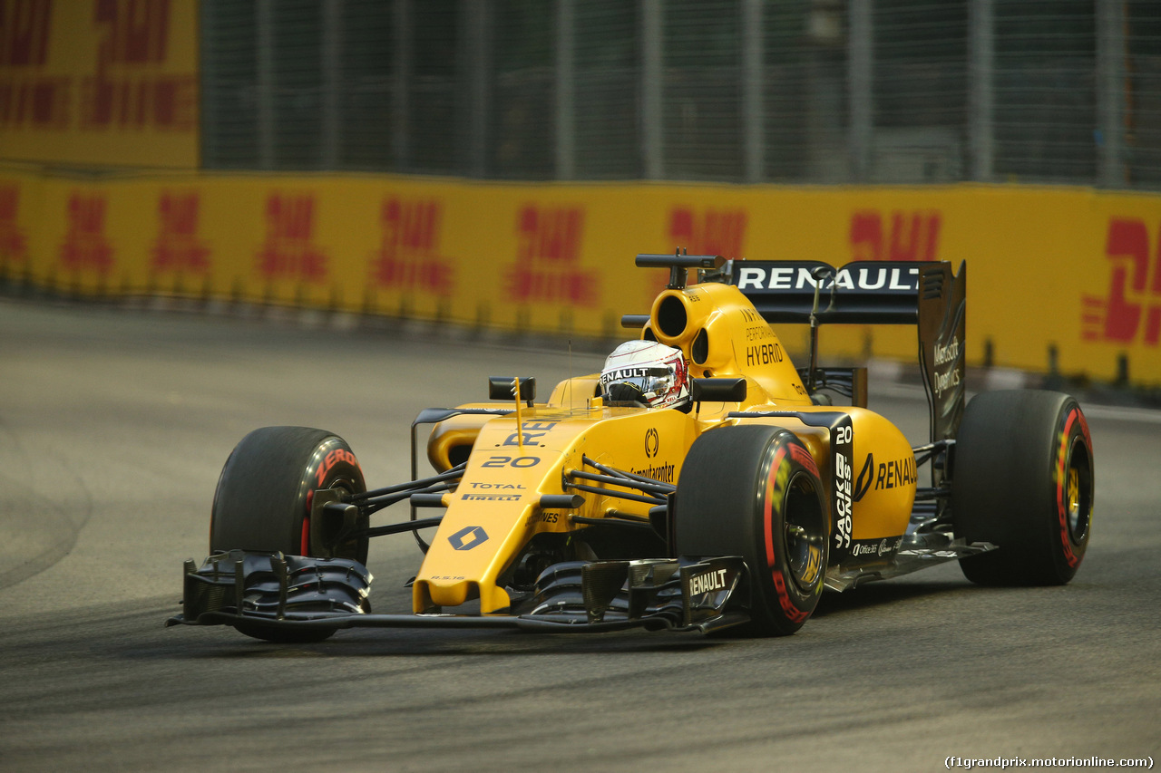 GP SINGAPORE, 16.09.2016 - Prove Libere 1, Kevin Magnussen (DEN) Renault Sport F1 Team RS16