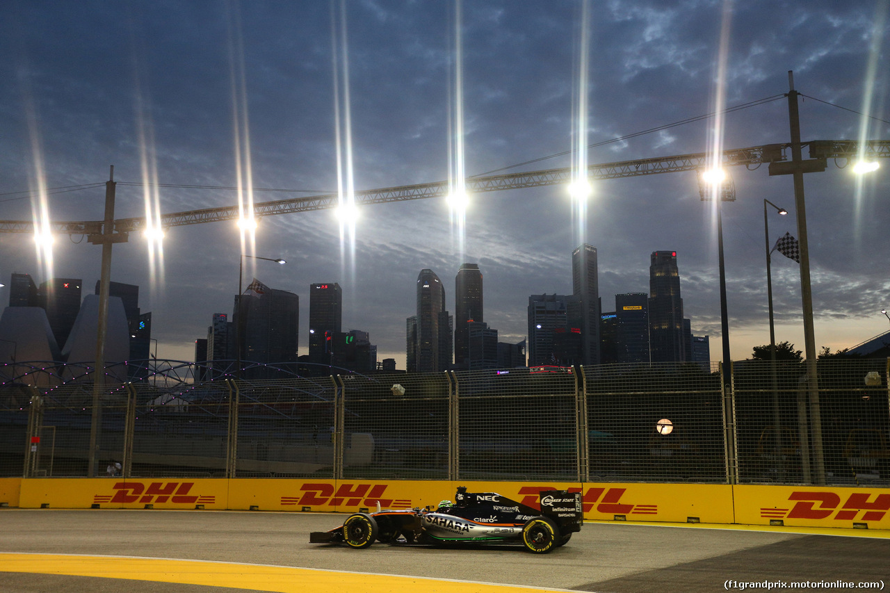 GP SINGAPORE, 16.09.2016 - Prove Libere 1, Nico Hulkenberg (GER) Sahara Force India F1 VJM09