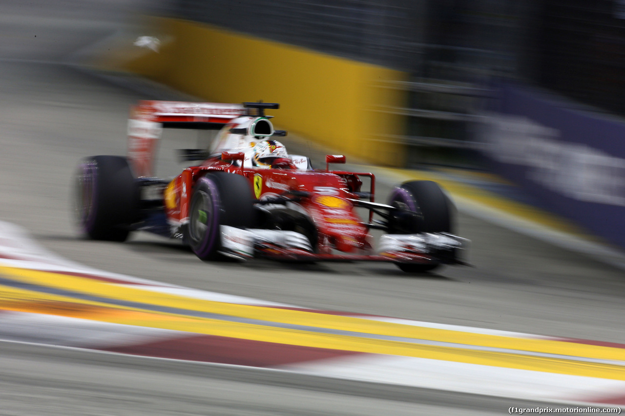 GP SINGAPORE, 16.09.2016 - Prove Libere 1, Sebastian Vettel (GER) Ferrari SF16-H