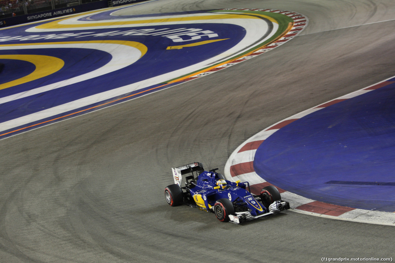 GP SINGAPORE, 16.09.2016 - Prove Libere 2, Marcus Ericsson (SUE) Sauber C34