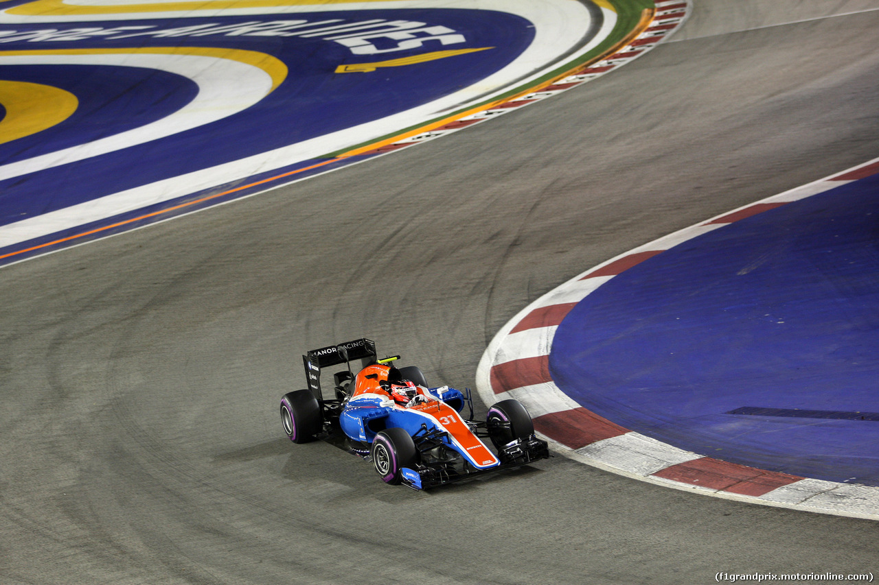 GP SINGAPORE, 16.09.2016 - Prove Libere 2, Esteban Ocon (FRA) Manor Racing MRT05