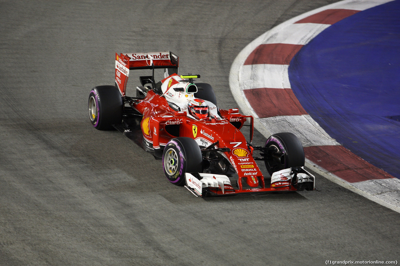 GP SINGAPORE, 16.09.2016 - Prove Libere 2, Kimi Raikkonen (FIN) Ferrari SF16-H