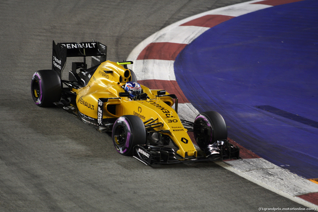 GP SINGAPORE, 16.09.2016 - Prove Libere 2, Jolyon Palmer (GBR) Renault Sport F1 Team RS16