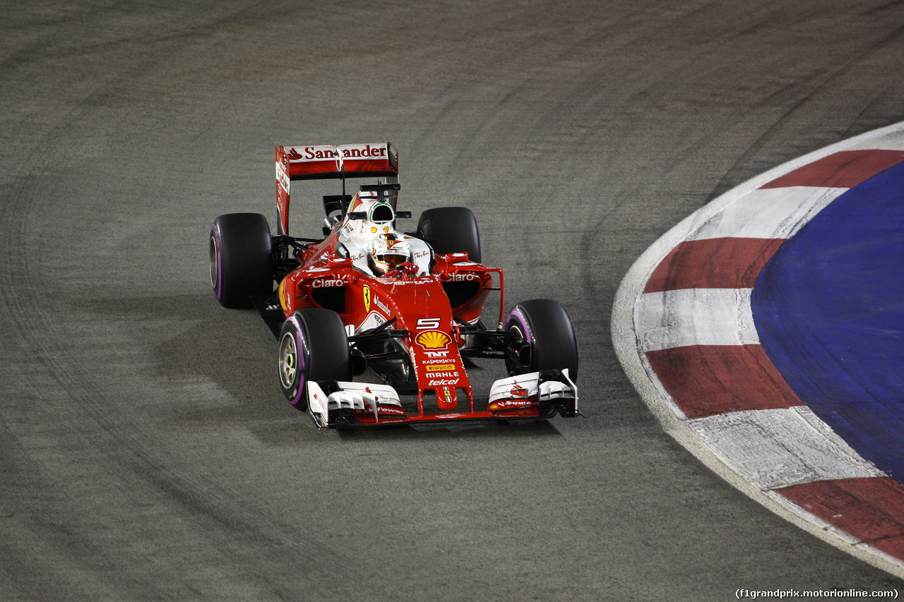 GP SINGAPORE, 16.09.2016 - Prove Libere 2, Sebastian Vettel (GER) Ferrari SF16-H