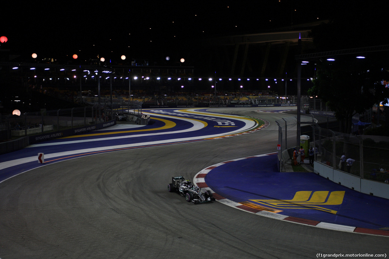 GP SINGAPORE, 16.09.2016 - Prove Libere 2, Nico Rosberg (GER) Mercedes AMG F1 W07 Hybrid