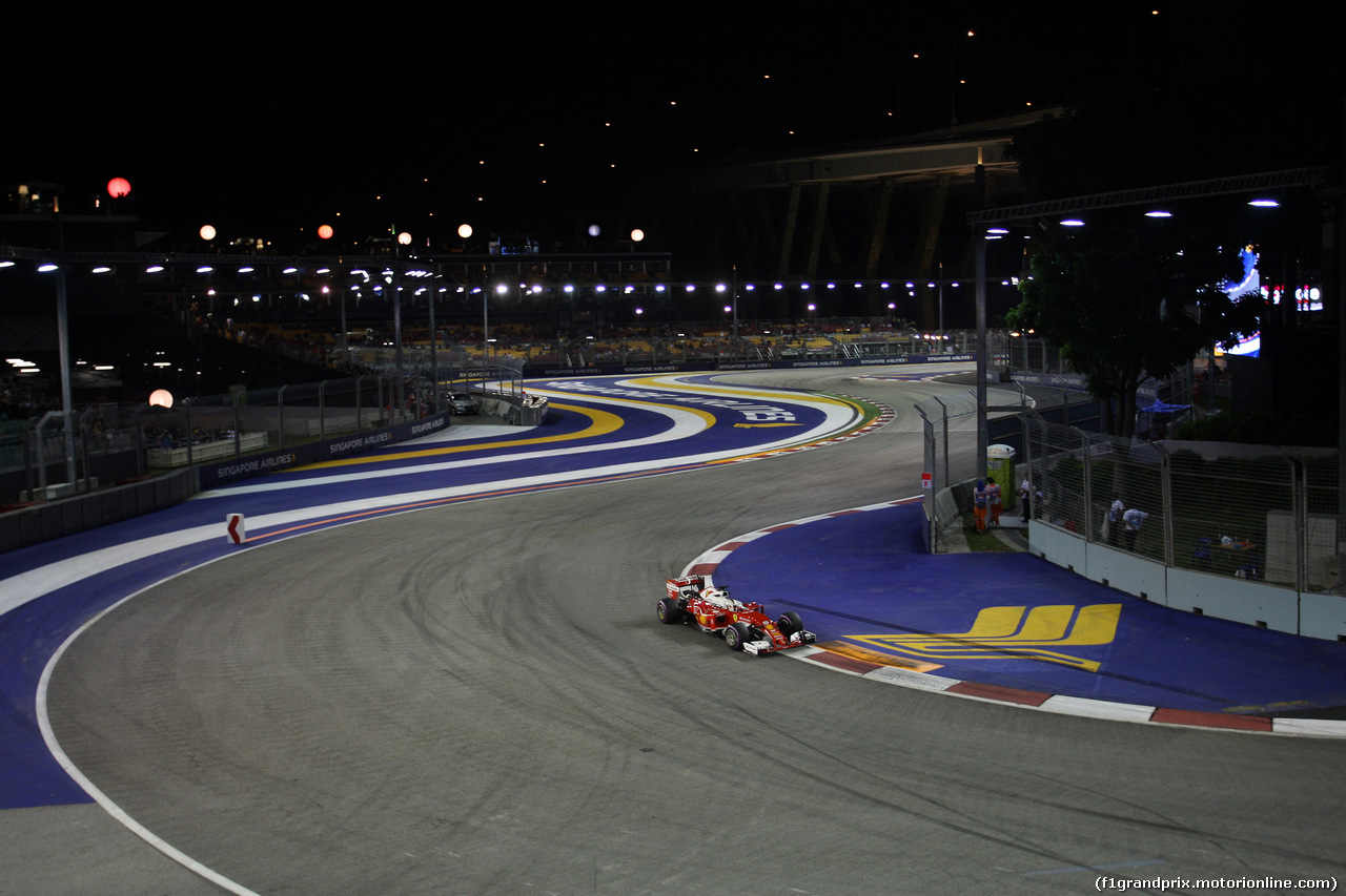 GP SINGAPORE, 16.09.2016 - Prove Libere 2, Sebastian Vettel (GER) Ferrari SF16-H