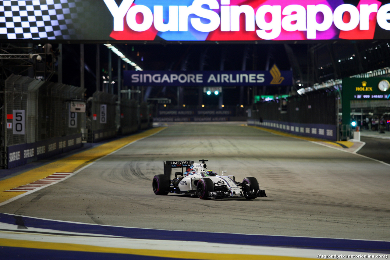 GP SINGAPORE, 16.09.2016 - Prove Libere 2, Felipe Massa (BRA) Williams FW38