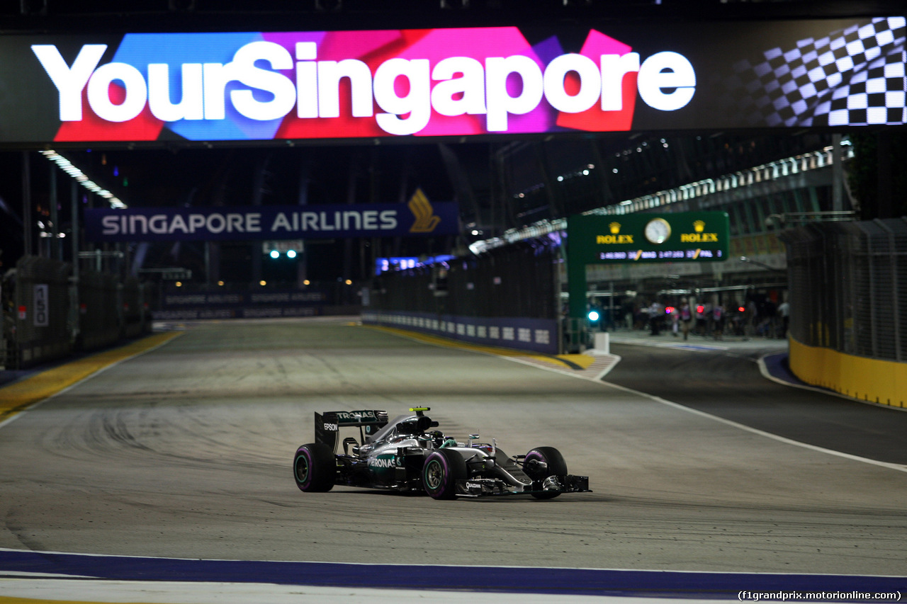 GP SINGAPORE, 16.09.2016 - Prove Libere 2, Nico Rosberg (GER) Mercedes AMG F1 W07 Hybrid