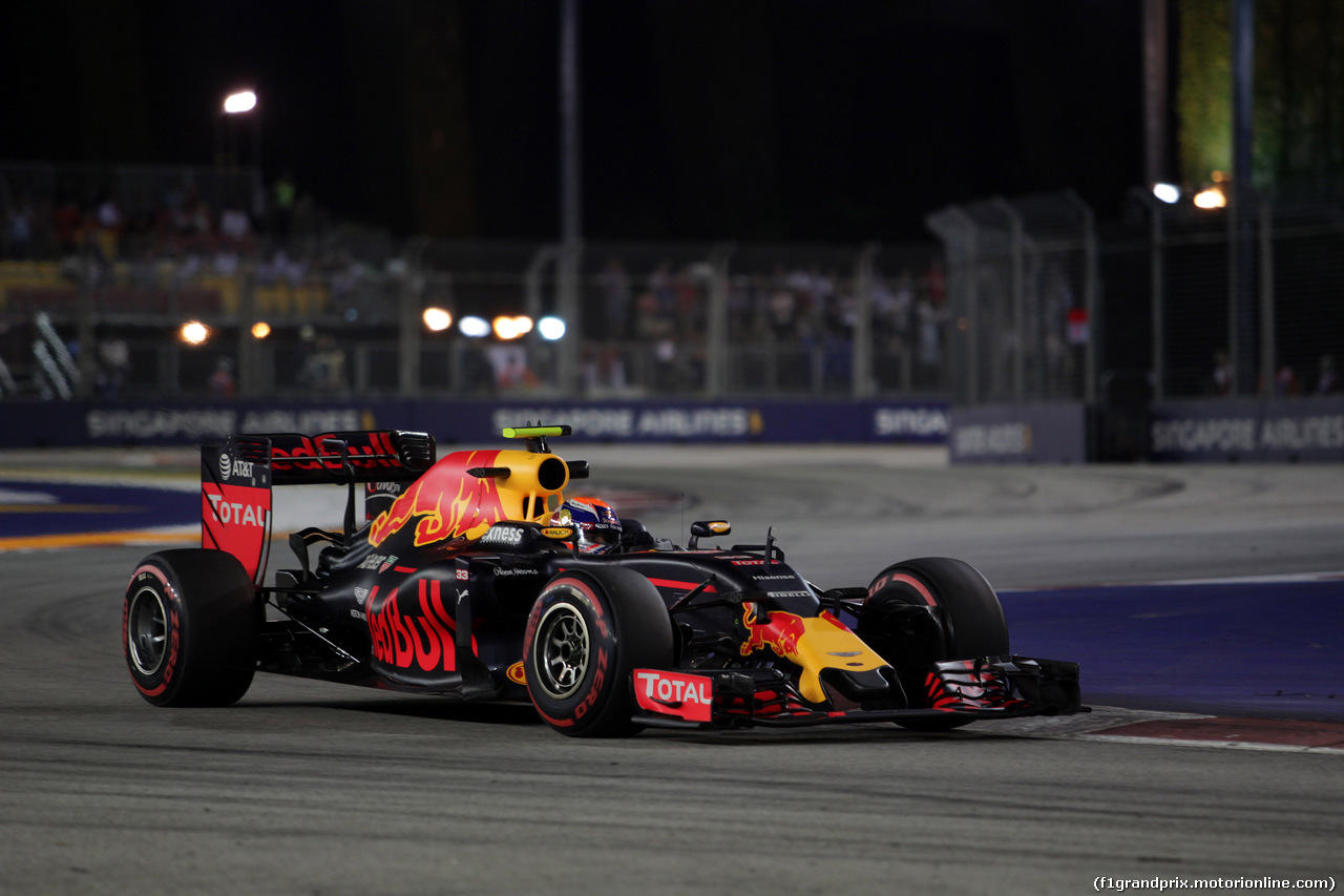 GP SINGAPORE, 16.09.2016 - Prove Libere 2, Max Verstappen (NED) Red Bull Racing RB12