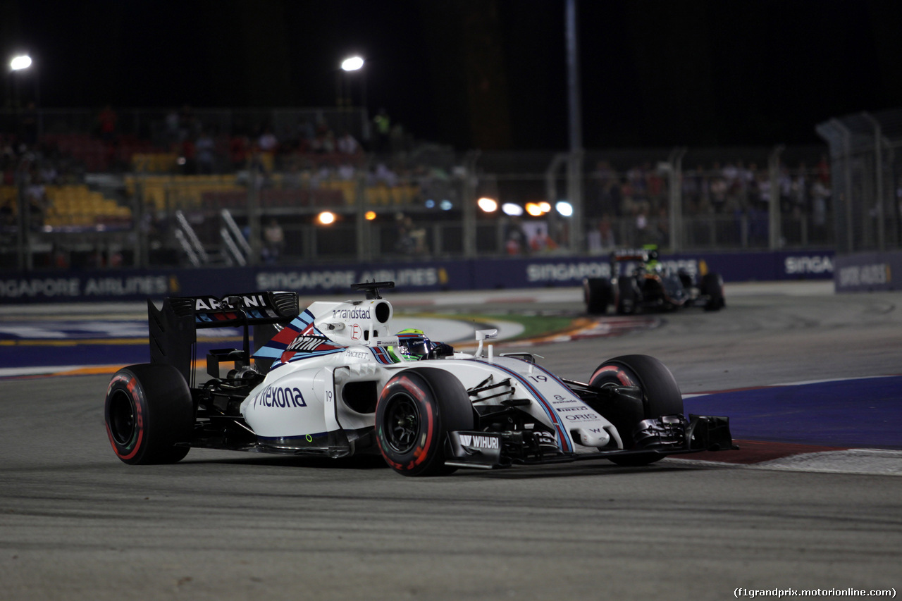 GP SINGAPORE, 16.09.2016 - Prove Libere 2, Felipe Massa (BRA) Williams FW38