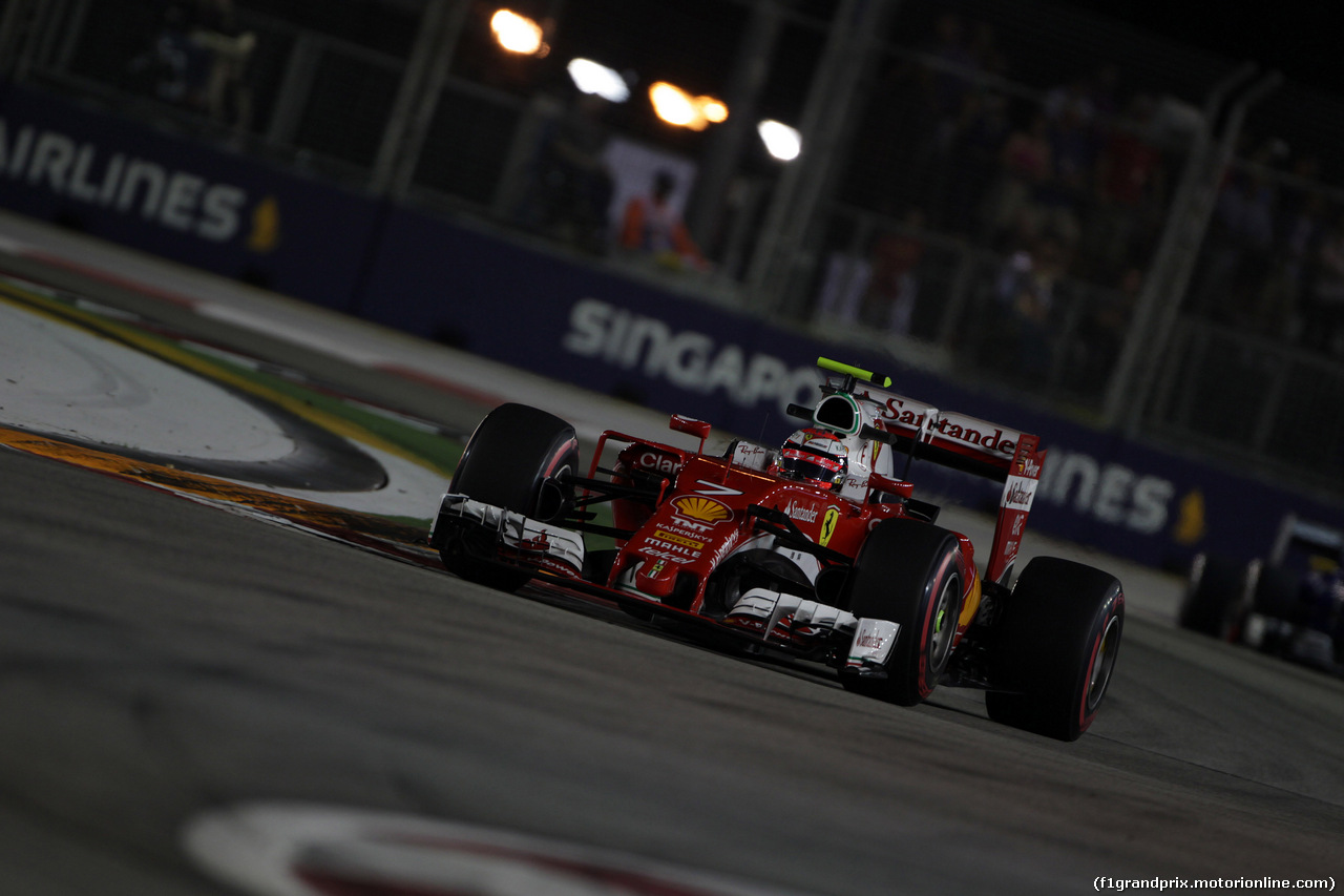 GP SINGAPORE, 16.09.2016 - Prove Libere 2, Kimi Raikkonen (FIN) Ferrari SF16-H