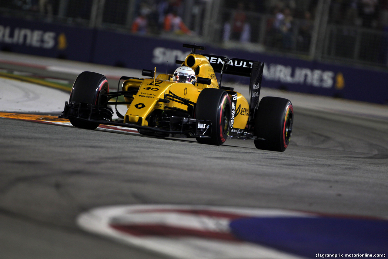 GP SINGAPORE, 16.09.2016 - Prove Libere 2, Kevin Magnussen (DEN) Renault Sport F1 Team RS16