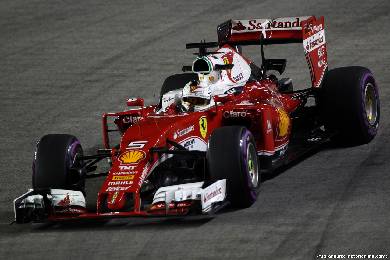 GP SINGAPORE, 16.09.2016 - Prove Libere 2, Sebastian Vettel (GER) Ferrari SF16-H