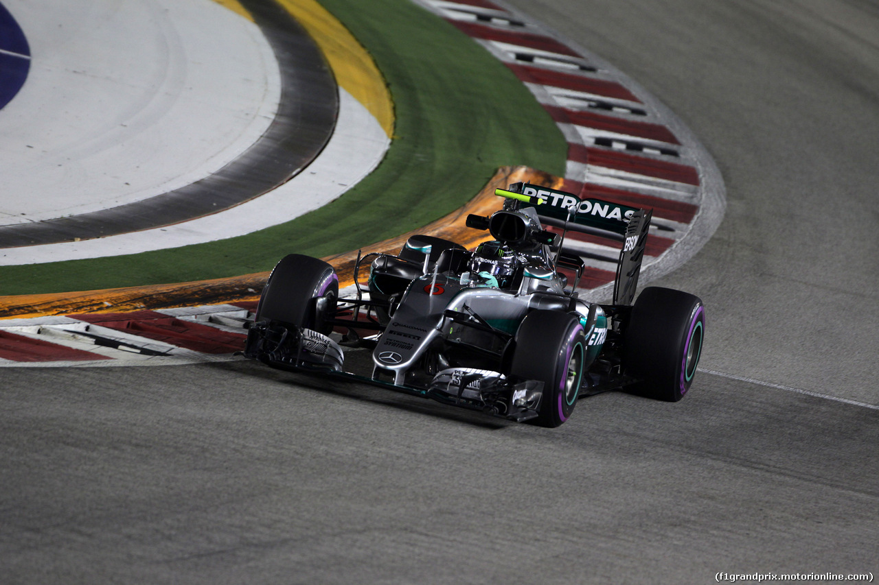 GP SINGAPORE, 16.09.2016 - Prove Libere 2, Nico Rosberg (GER) Mercedes AMG F1 W07 Hybrid