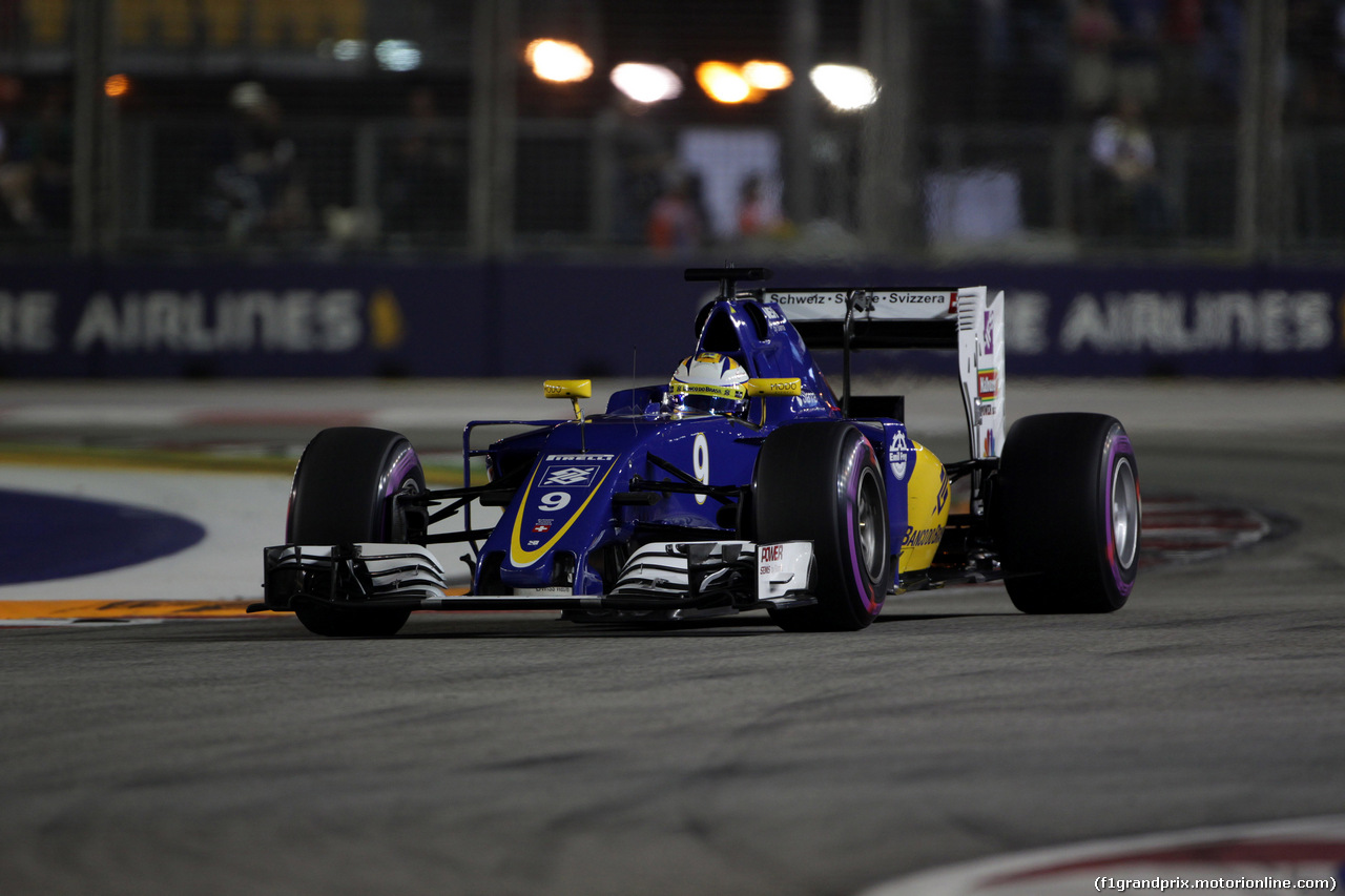 GP SINGAPORE, 16.09.2016 - Prove Libere 2, Marcus Ericsson (SUE) Sauber C34