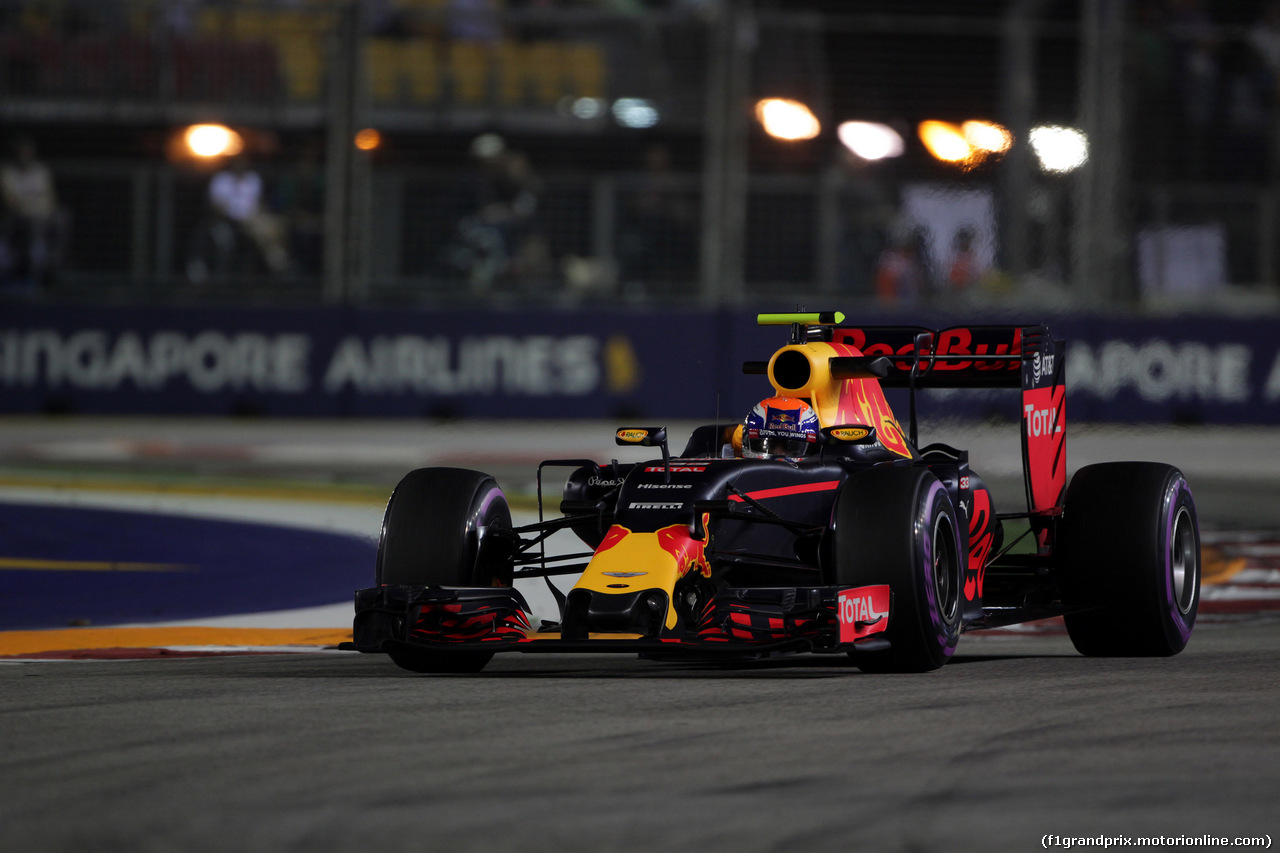 GP SINGAPORE, 16.09.2016 - Prove Libere 2, Max Verstappen (NED) Red Bull Racing RB12