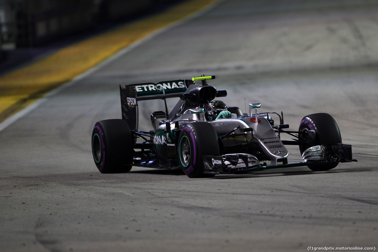 GP SINGAPORE, 16.09.2016 - Prove Libere 2, Nico Rosberg (GER) Mercedes AMG F1 W07 Hybrid