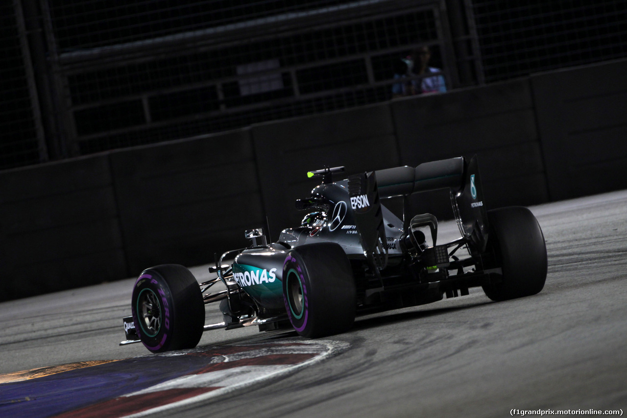 GP SINGAPORE, 16.09.2016 - Prove Libere 2, Nico Rosberg (GER) Mercedes AMG F1 W07 Hybrid