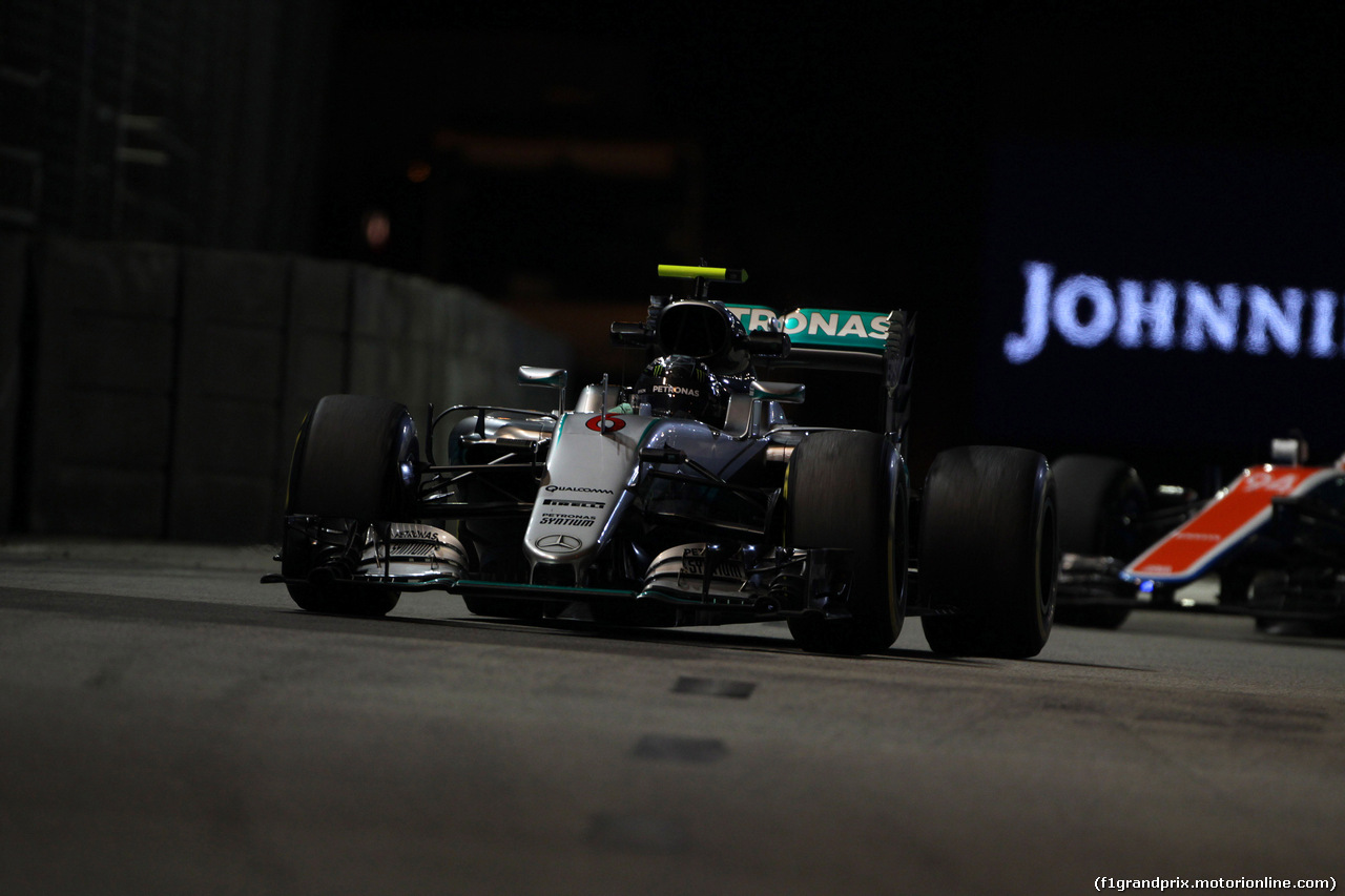 GP SINGAPORE, 16.09.2016 - Prove Libere 2, Nico Rosberg (GER) Mercedes AMG F1 W07 Hybrid