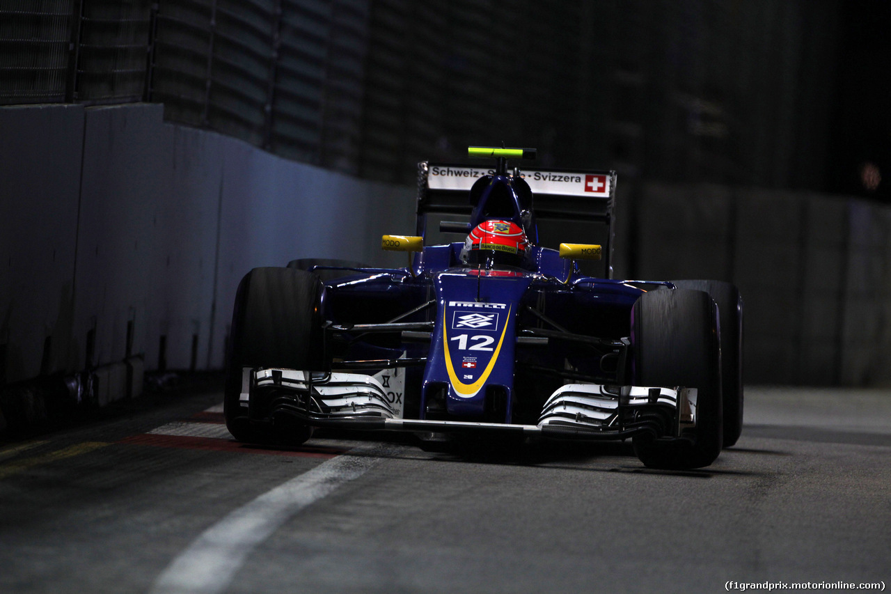 GP SINGAPORE, 16.09.2016 - Prove Libere 2, Felipe Nasr (BRA) Sauber C34