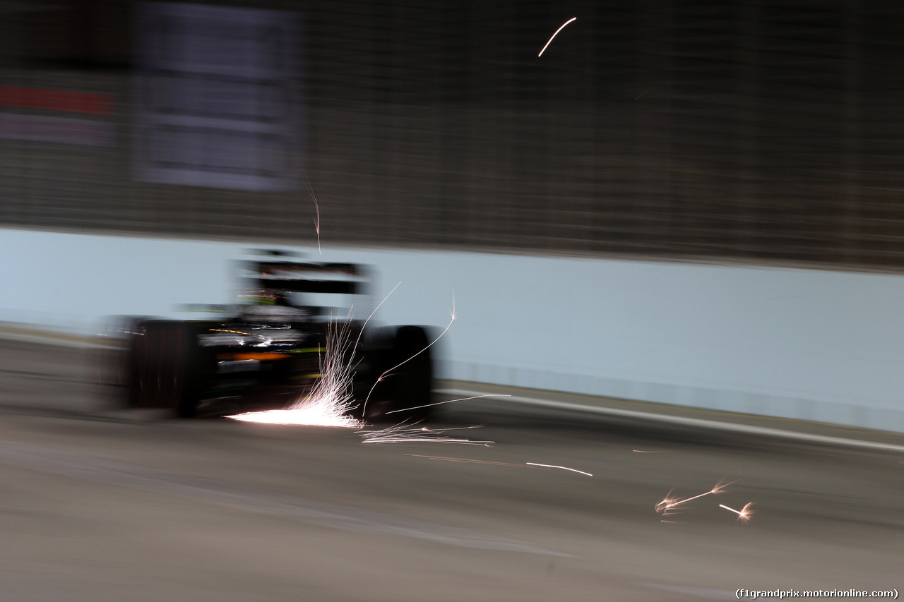 GP SINGAPORE, 16.09.2016 - Prove Libere 2, Nico Hulkenberg (GER) Sahara Force India F1 VJM09