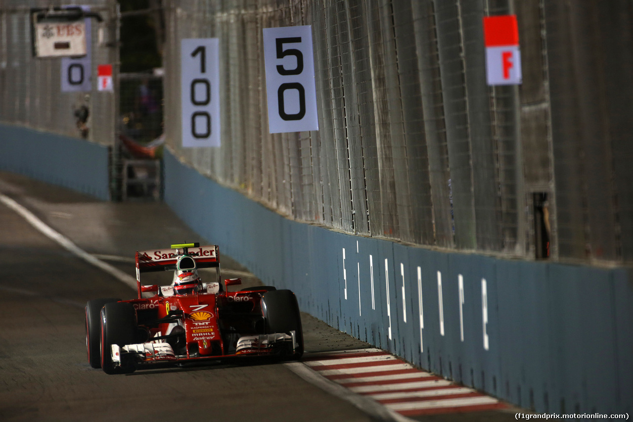 GP SINGAPORE, 16.09.2016 - Prove Libere 2, Kimi Raikkonen (FIN) Ferrari SF16-H