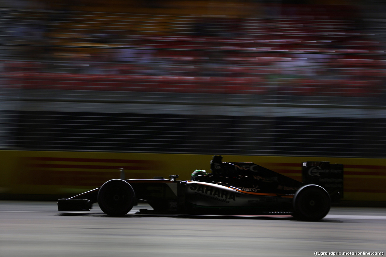 GP SINGAPORE, 16.09.2016 - Prove Libere 2, Nico Hulkenberg (GER) Sahara Force India F1 VJM09