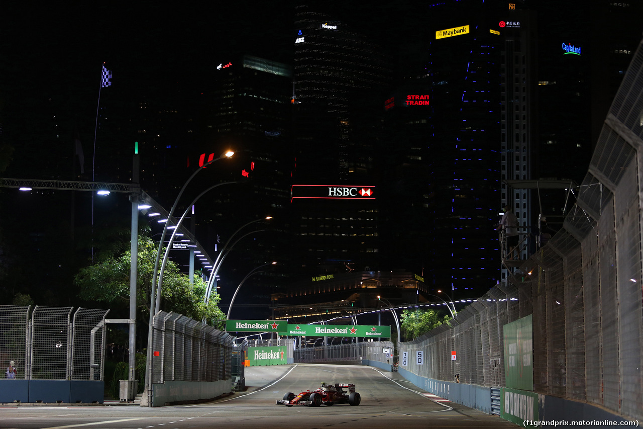 GP SINGAPORE, 16.09.2016 - Prove Libere 2, Kimi Raikkonen (FIN) Ferrari SF16-H