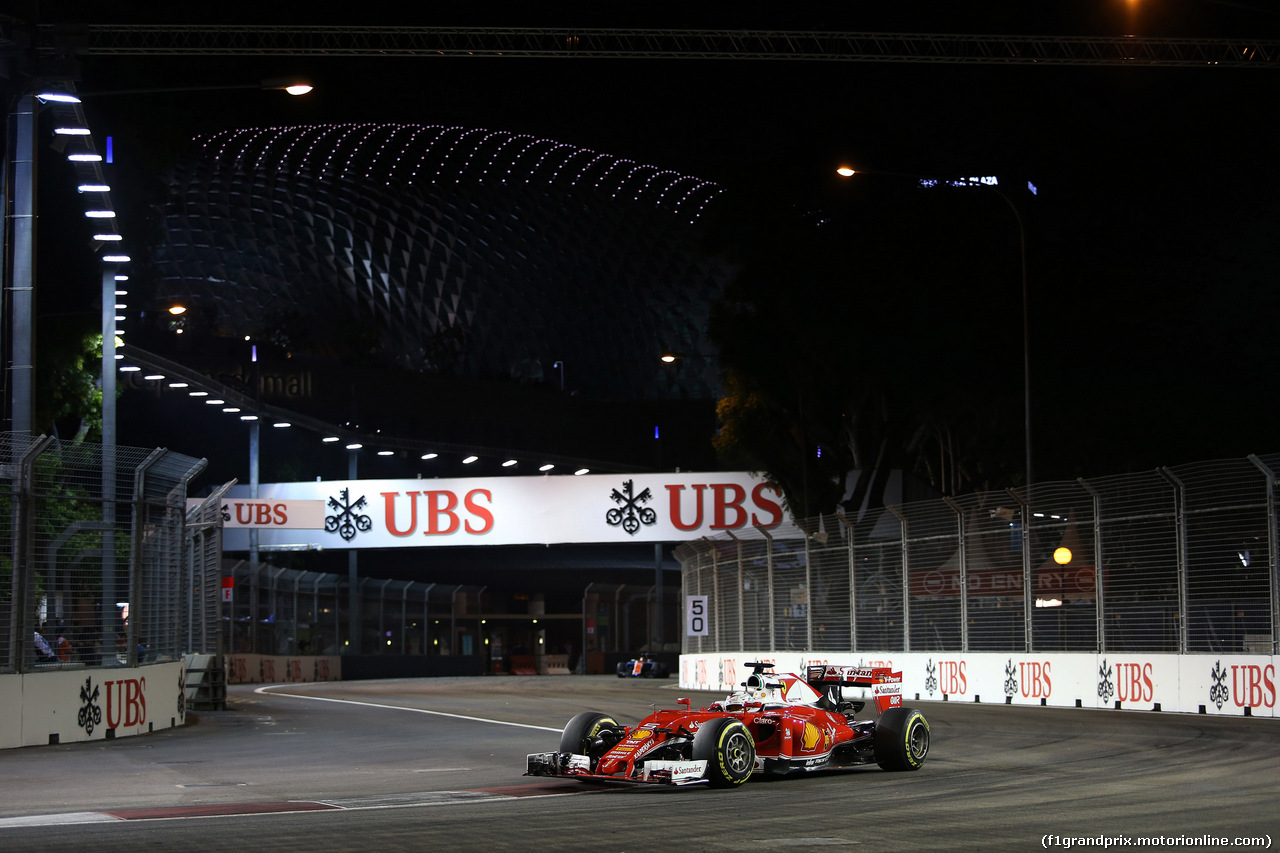 GP SINGAPORE, 16.09.2016 - Prove Libere 2, Sebastian Vettel (GER) Ferrari SF16-H