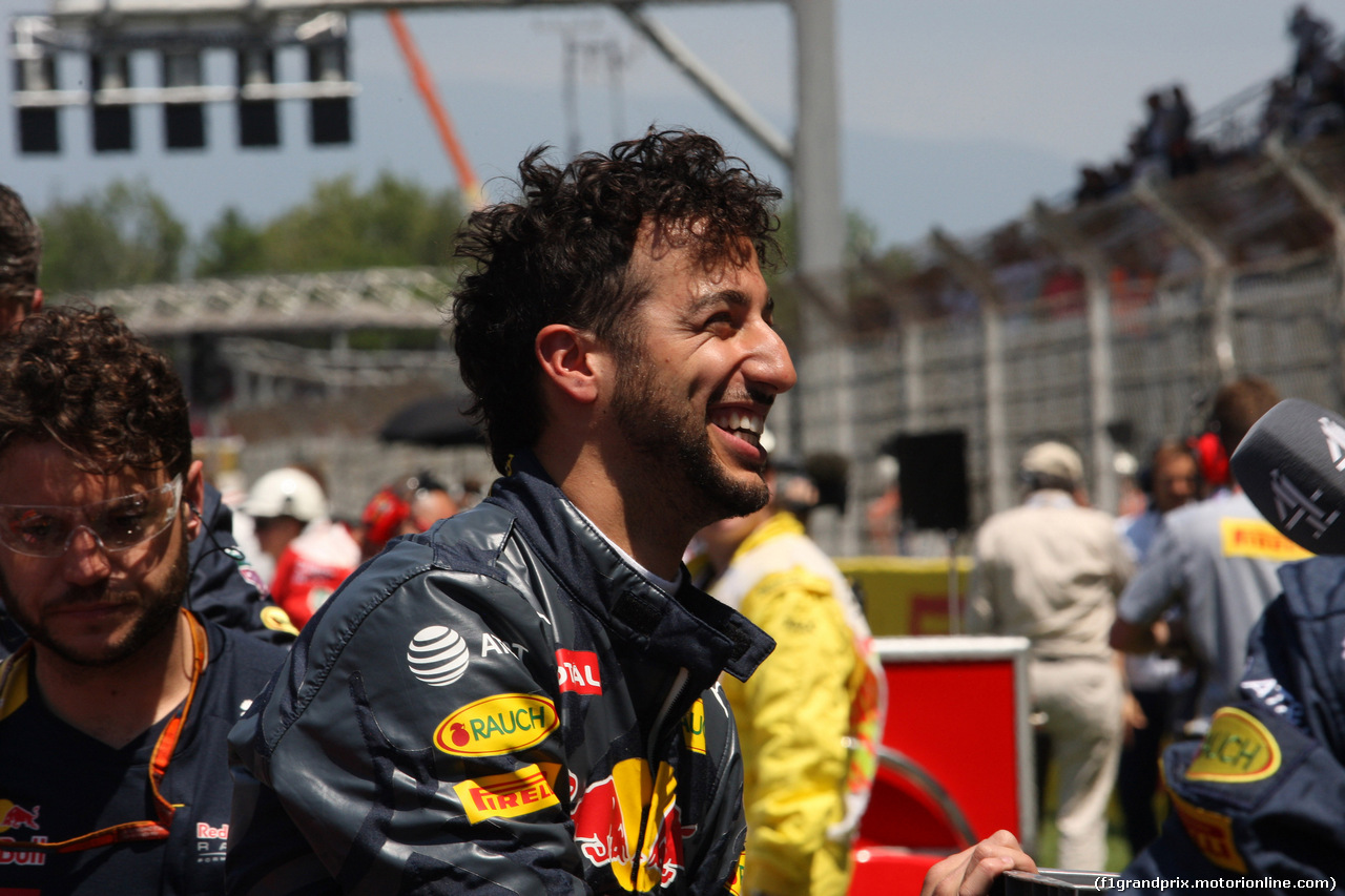 GP SPAGNA, 15.05.2016- Gara, Daniel Ricciardo (AUS) Red Bull Racing RB12