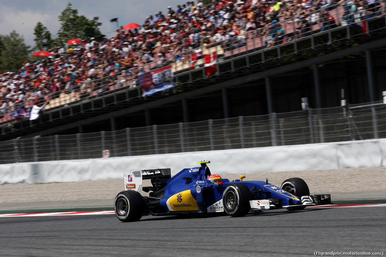 GP SPAGNA, 15.05.2016- Gara 2, Felipe Nasr (BRA) Sauber C34