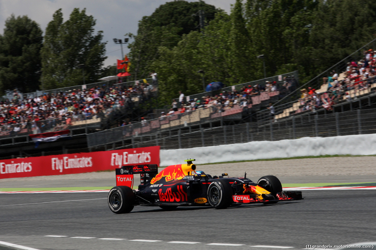 GP SPAGNA, 15.05.2016- Gara 2, Max Verstappen (NED) Red Bull Racing RB12