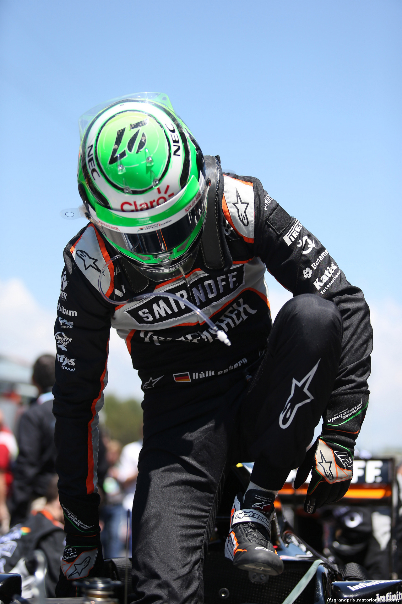 GP SPAGNA, 15.05.2016- Gara 2, Nico Hulkenberg (GER) Sahara Force India F1 VJM09