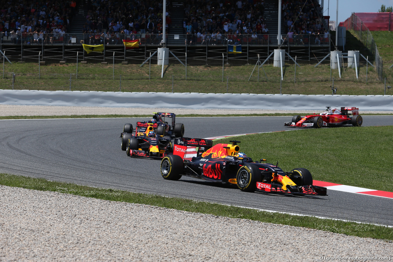 GP SPAGNA, 15.05.2016- Gara 2, Daniel Ricciardo (AUS) Red Bull Racing RB12