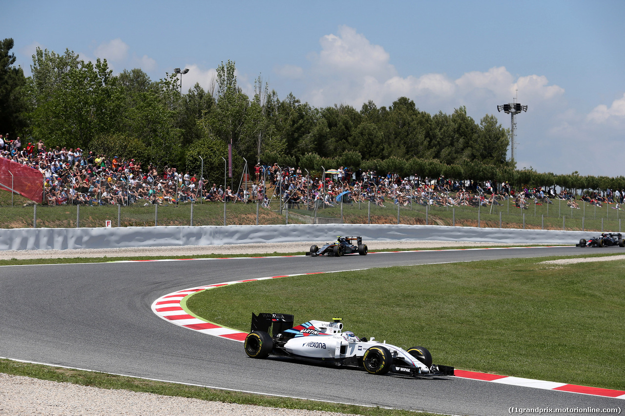 GP SPAGNA, 15.05.2016- Gara 2, Valtteri Bottas (FIN) Williams FW38