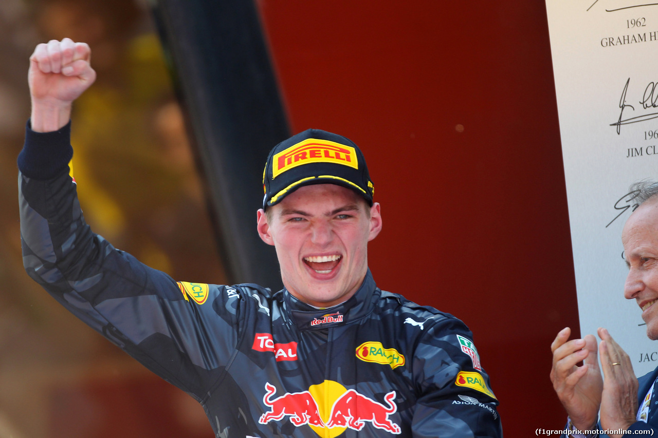 GP SPAGNA, 15.05.2016- Gara 2, Max Verstappen (NED) Red Bull Racing RB12 vincitore