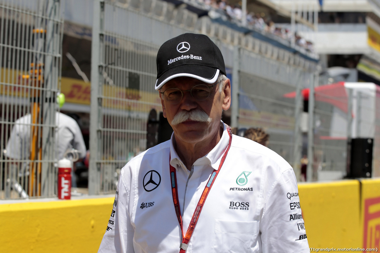 GP SPAGNA, 15.05.2016- Gara 2, Dr. Dieter Zetsche, Chairman of Daimler