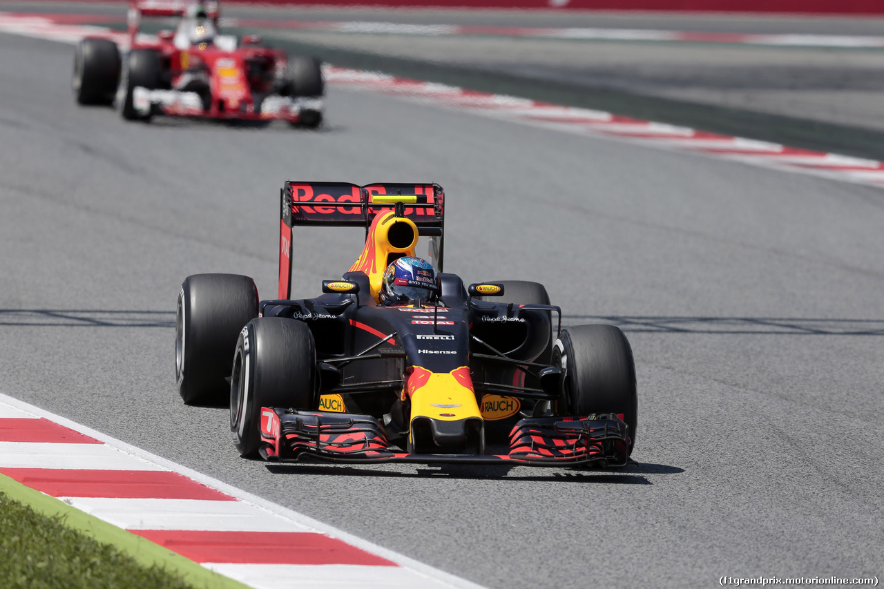 GP SPAGNA, 15.05.2016- Gara 2, Max Verstappen (NED) Red Bull Racing RB12