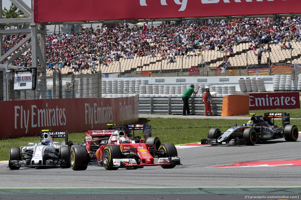 GP SPAGNA, 15.05.2016- Gara 2, Sebastian Vettel (GER) Ferrari SF16-H