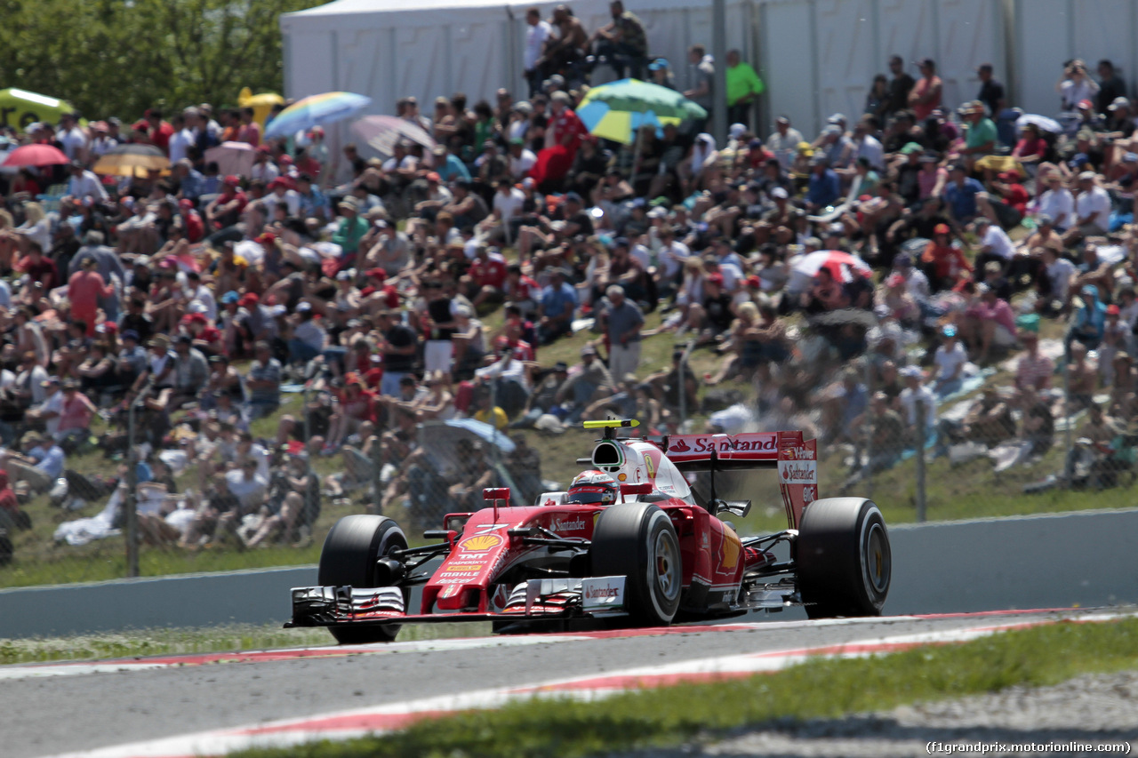 GP SPAGNA, 15.05.2016- Gara 2, Kimi Raikkonen (FIN) Ferrari SF16-H