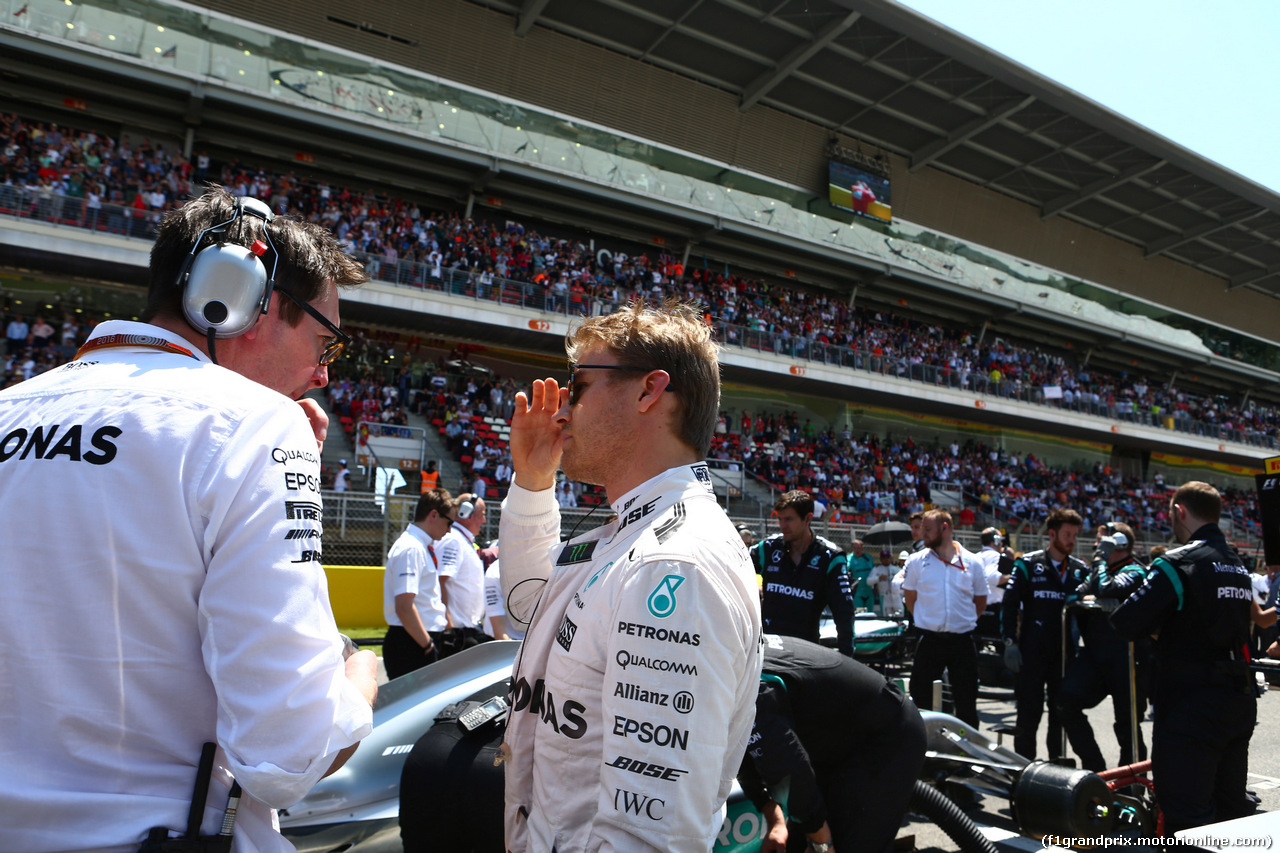 GP SPAGNA, 15.05.2016- Gara 2, Nico Rosberg (GER) Mercedes AMG F1 W07 Hybrid