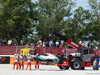 GP SPAGNA, 15.05.2016 - Gara, The Mercedes AMG F1 W07 Hybrid of race retiree Nico Rosberg (GER) Mercedes AMG F1 is craned away from the gravel trap at the partenza of the race.