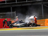 GP SPAGNA, 15.05.2016- Gara 2, Nico Hulkenberg (GER) Sahara Force India F1 VJM09 retires from the race